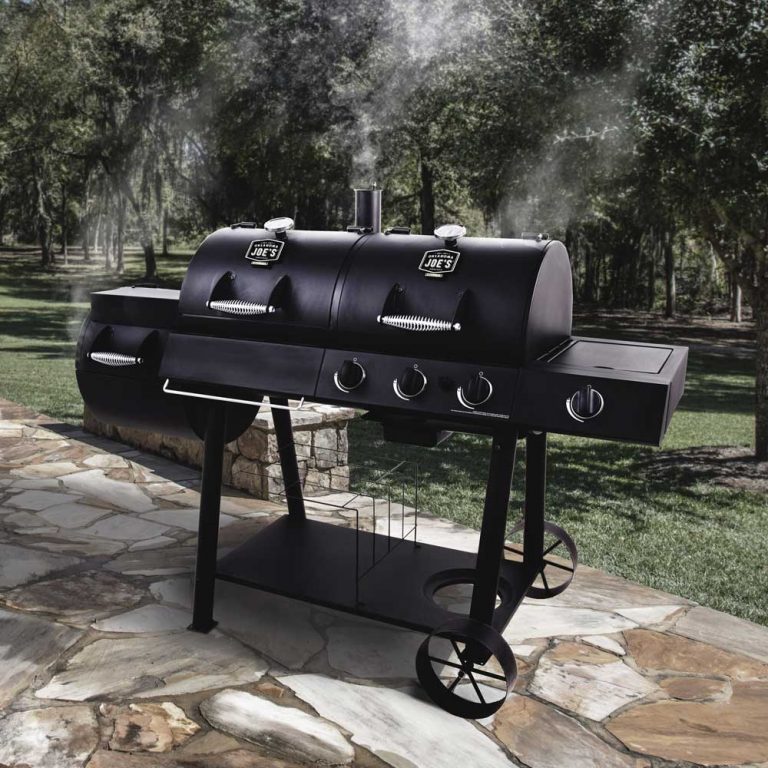 Oklahoma Joe's Longhorn combo charcoal gas smoker grill