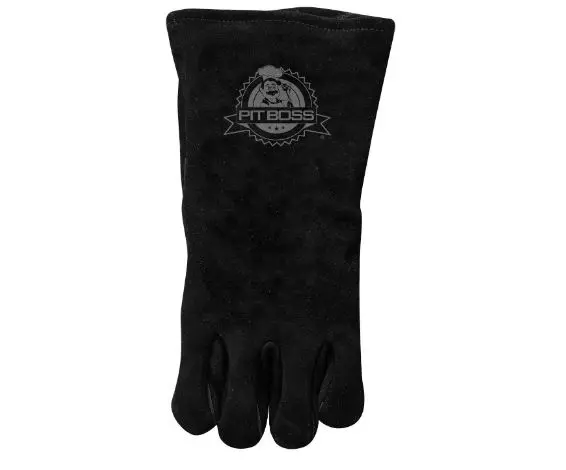Pit Boss Black Heavy Duty Leather Gloves