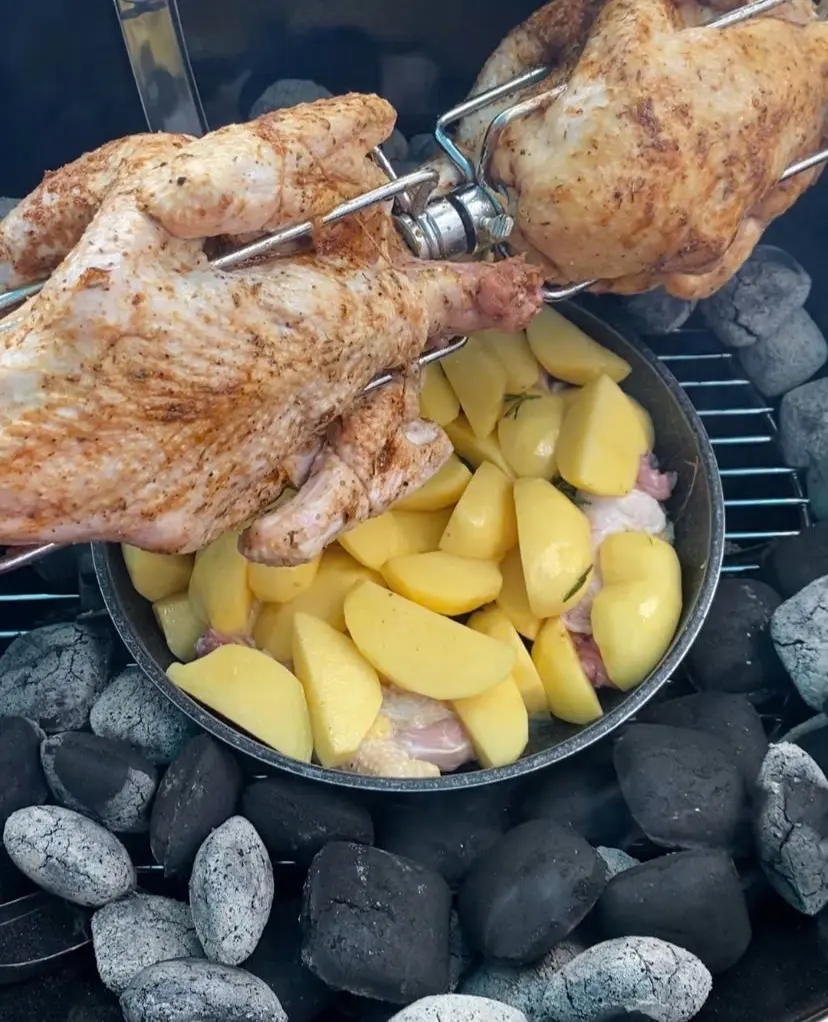 chuan-bi-lo-nuong-va-ga-quay-rau-cu