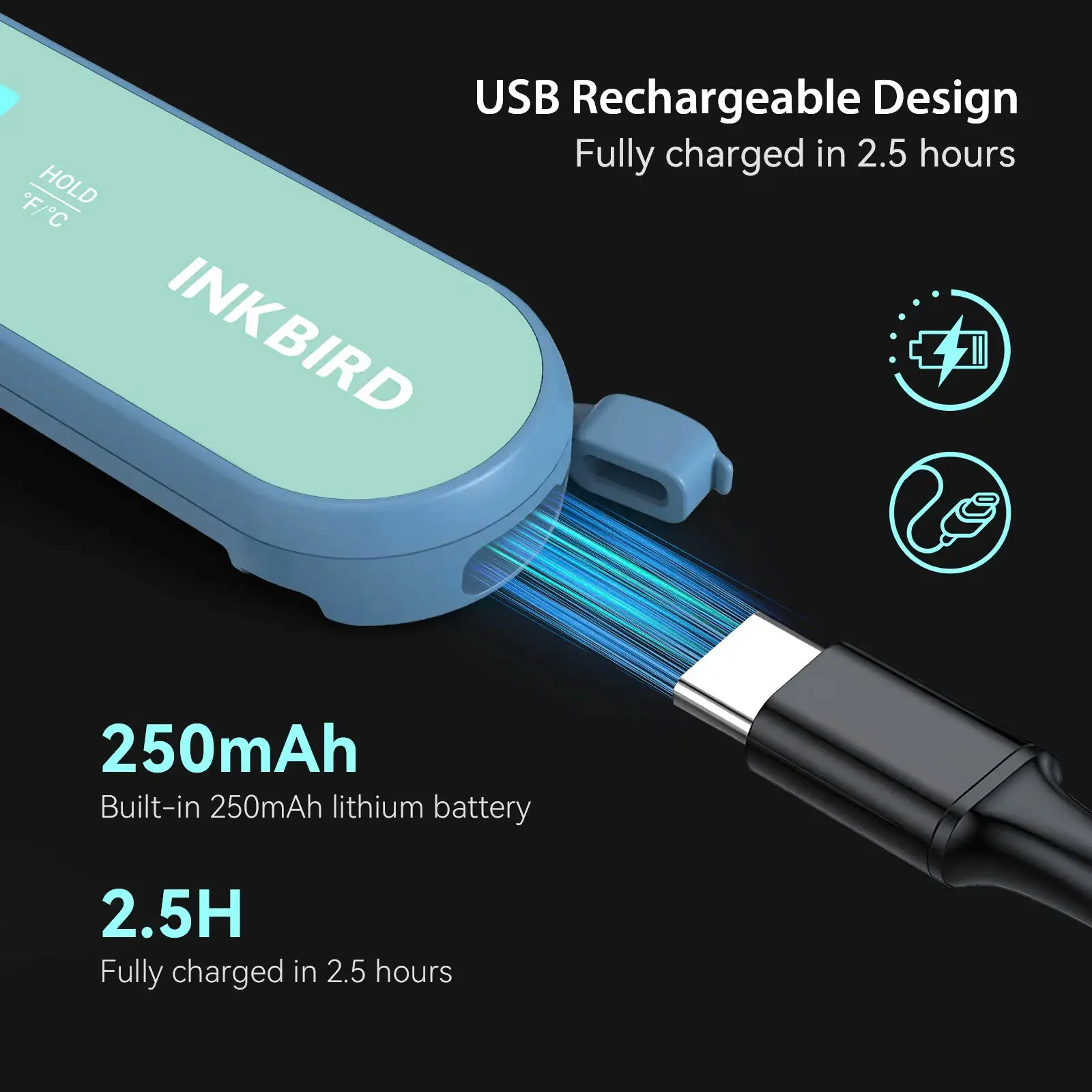 Nhiệt kế thực phẩm kỹ thuật số Inkbird Digital Thermometer IHT-1K (3) Nhiệt kế thực phẩm kỹ thuật số Inkbird Digital Thermometer IHT-1K (3)