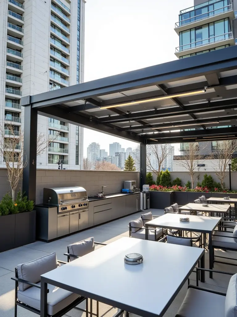 hệp bếp nướng BBQ ngoài trời cho khu chung cư