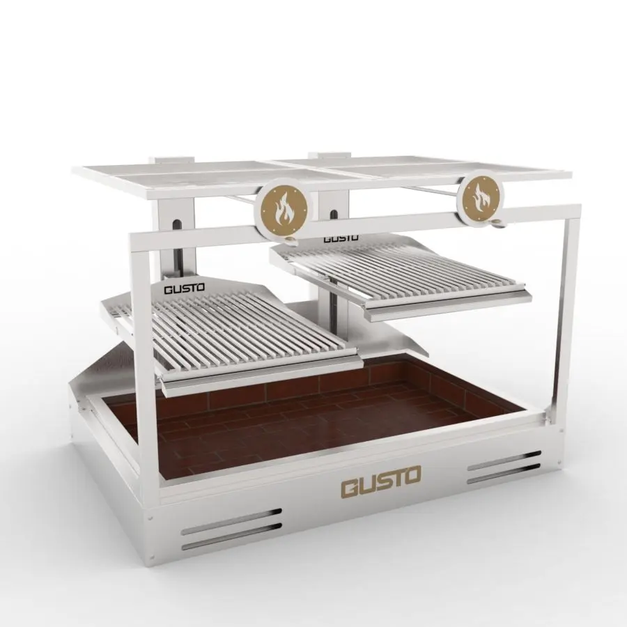 Bếp nướng than nhà hàng Argentine double parrila built-in Gusto GHDP3V2 (15) Bếp nướng than nhà hàng Argentine double parrila built-in Gusto GHDP3V2 (15)