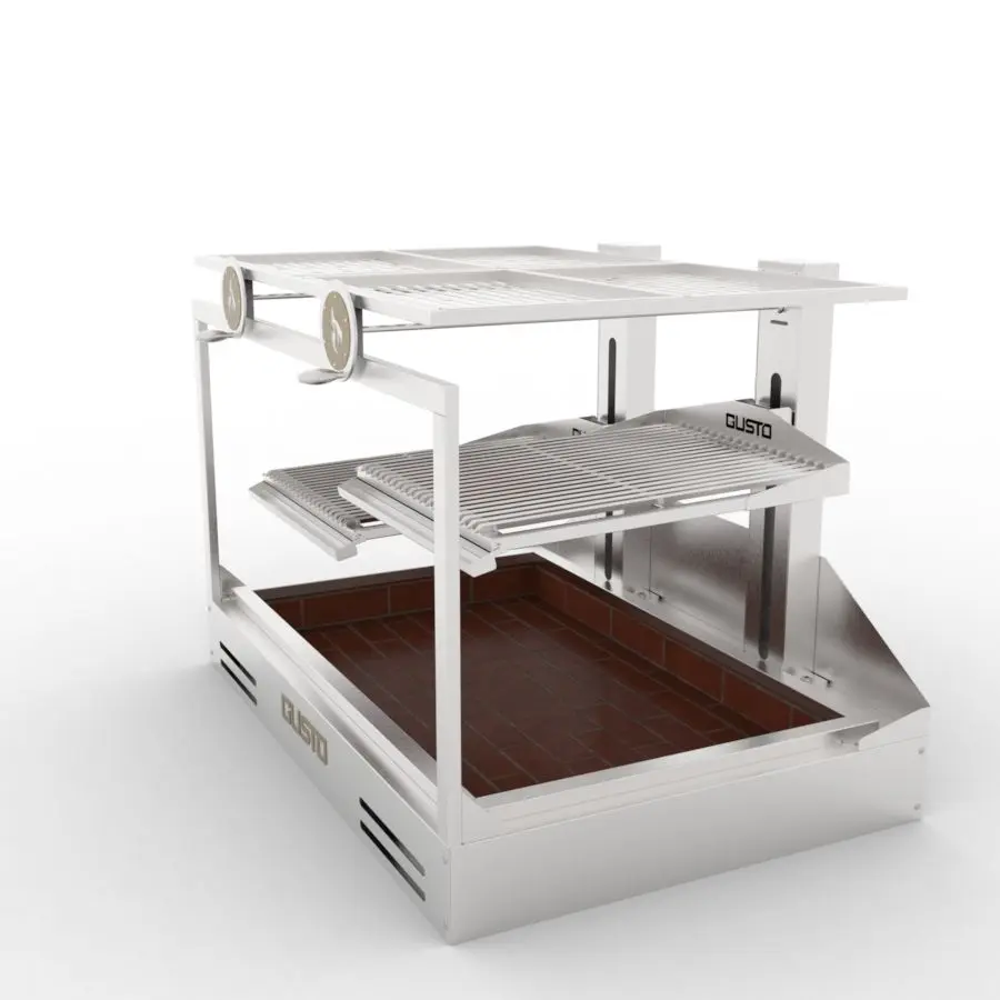 Bếp nướng than nhà hàng Argentine double parrila built-in Gusto GHDP3V2 (3) Bếp nướng than nhà hàng Argentine double parrila built-in Gusto GHDP3V2 (3)