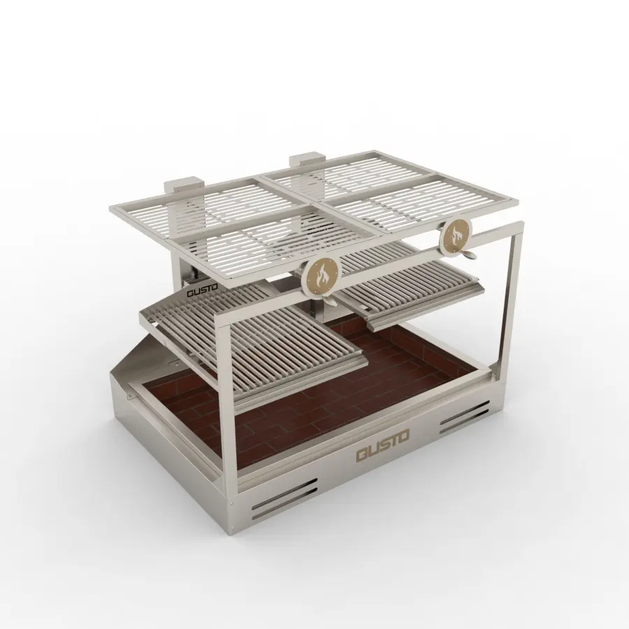 Bếp nướng than nhà hàng Argentine double parrila built-in Gusto GHDP3V2 (7) Bếp nướng than nhà hàng Argentine double parrila built-in Gusto GHDP3V2 (7)