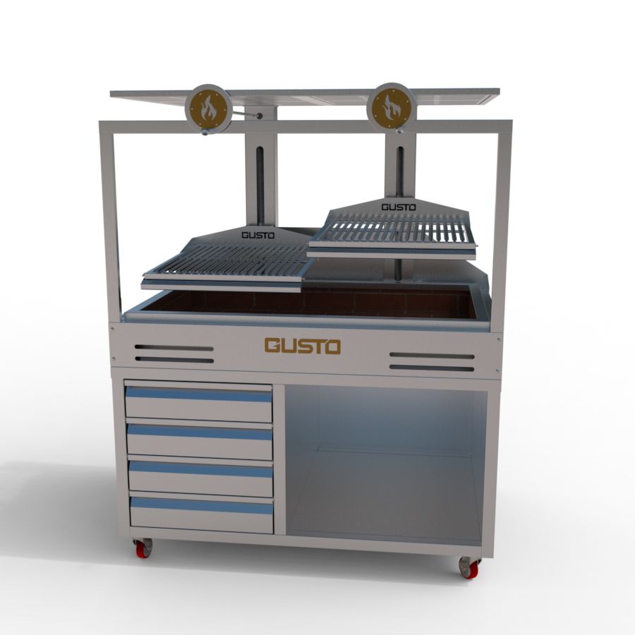 Bếp nướng than nhà hàng Argentine double parrilla có chân tủ GADPC4V1 (10) Bếp nướng than nhà hàng Argentine double parrilla có chân tủ GADPC4V1 (10)