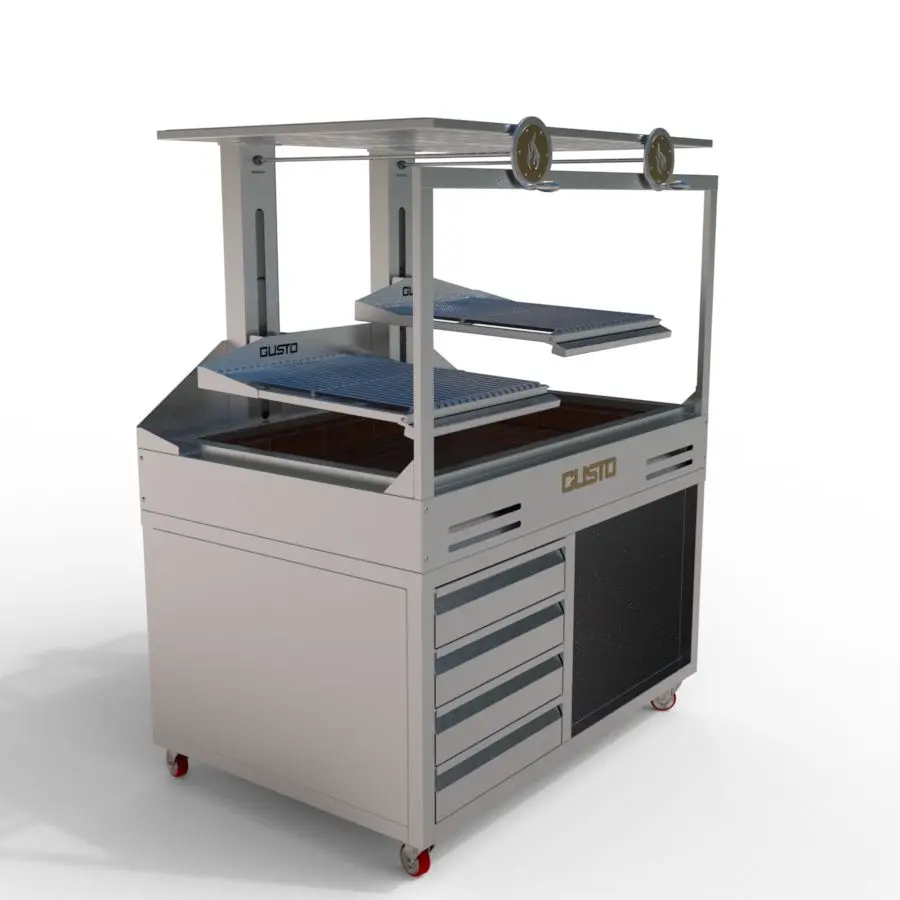 Bếp nướng than nhà hàng Argentine double parrilla có chân tủ GADPC4V1 (8) Bếp nướng than nhà hàng Argentine double parrilla có chân tủ GADPC4V1 (8)