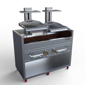 Gusto Argentine double parrilla w cabinet commercial grill
