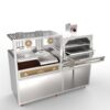 Gusto commercial charcoal oven grill and Argentine grill combo