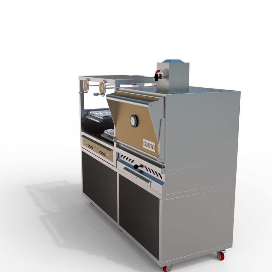 Gusto commercial charcoal oven grill and Argentine grill combo=3 Gusto commercial charcoal oven grill and Argentine grill combo=3