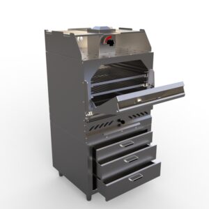 Gusto commercial charcoal oven grill w drawers - GCO L301