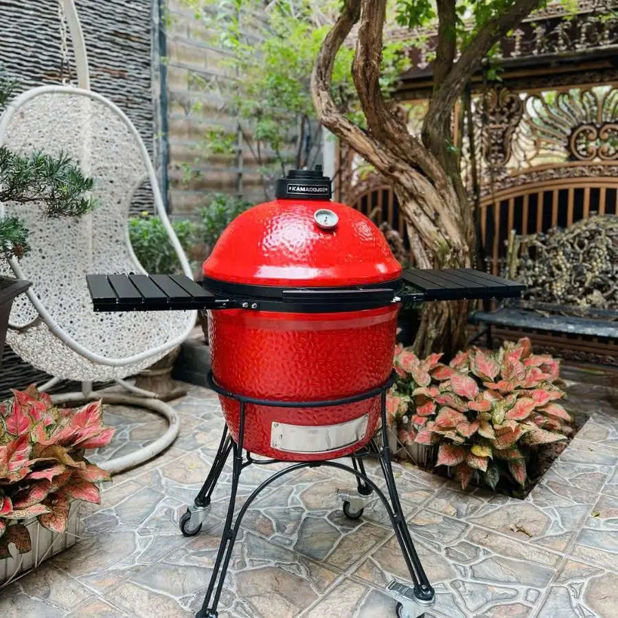 Lò nướng than bằng gốm Kamado Joe cao cấp sang trọng