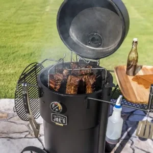 Lò nướng than xông khói tích hợp giá treo thịt