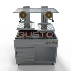Bếp nướng than hoa cho nhà hàng Gusto Double Parrilla w Cabinet-1 (2)