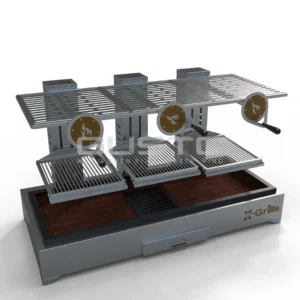 Bếp nướng than hoa nhà hàng Gusto Triple Parrilla