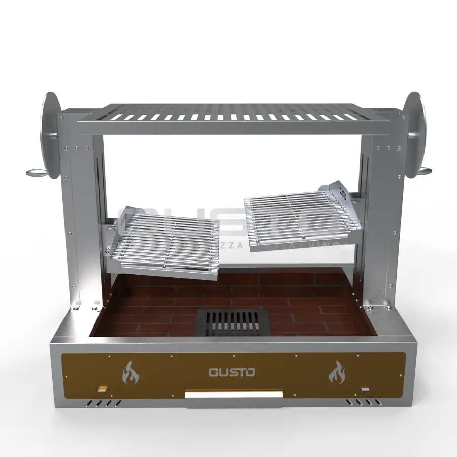 Bếp nướng than nhà hàng Gusto Argentine Double Parrilla-3 Bếp nướng than nhà hàng Gusto Argentine Double Parrilla-3