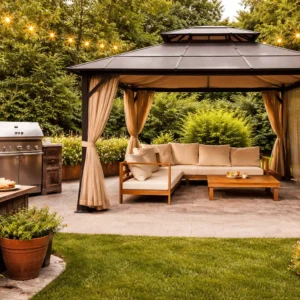 Gazebo Ngoài Trời Cho Khu BBQ