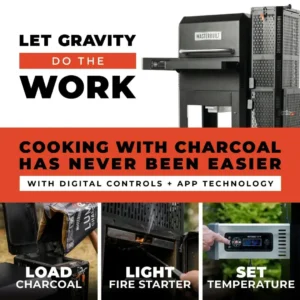 Lò nướng than xông khói kỹ thuật số Masterbuil Gravity 600-4